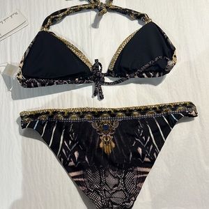 NWT CAMILLA BALL BIKINI "QUECHUA KING" Includes XL  TOP and  L Bottom